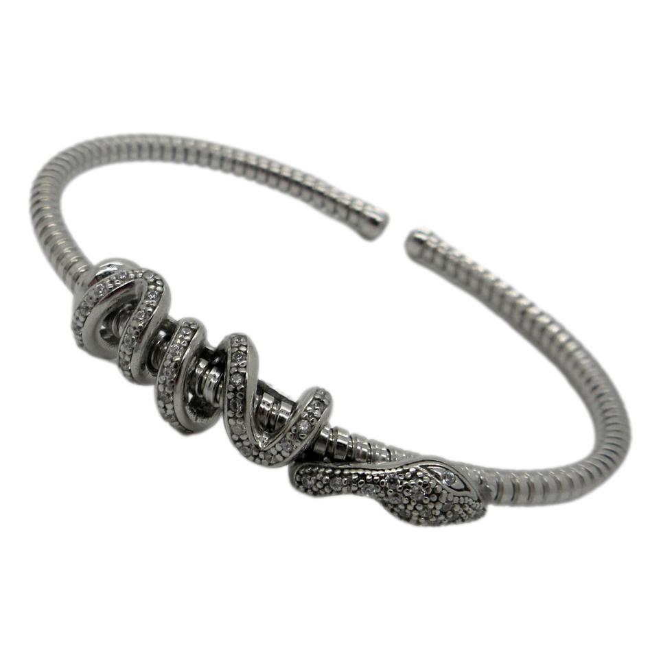 <i>Wrapped Snake Cuff Bracelet</i><br>Made in Italy<br>