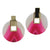 <i>Pink & White Disc Earrings</i>