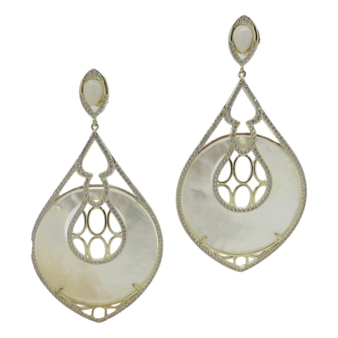 <i>Stunning Mother of Pearl Drop Earrings</i>