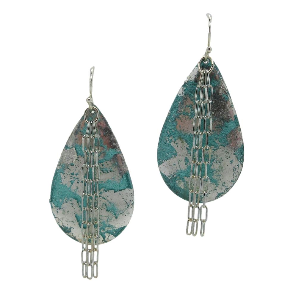 <i> Turquoise & Silver Earrings</i><br><i>by Evocateur</i>