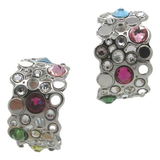 <i>Polka Dot Hoop Earrings</i><br><i>Made in Italy</i>