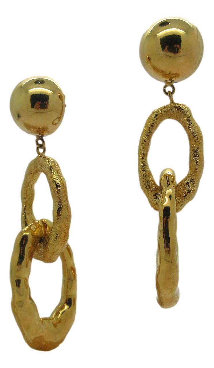 <i>Chunky Statement Double Link Drop Earrings</i>