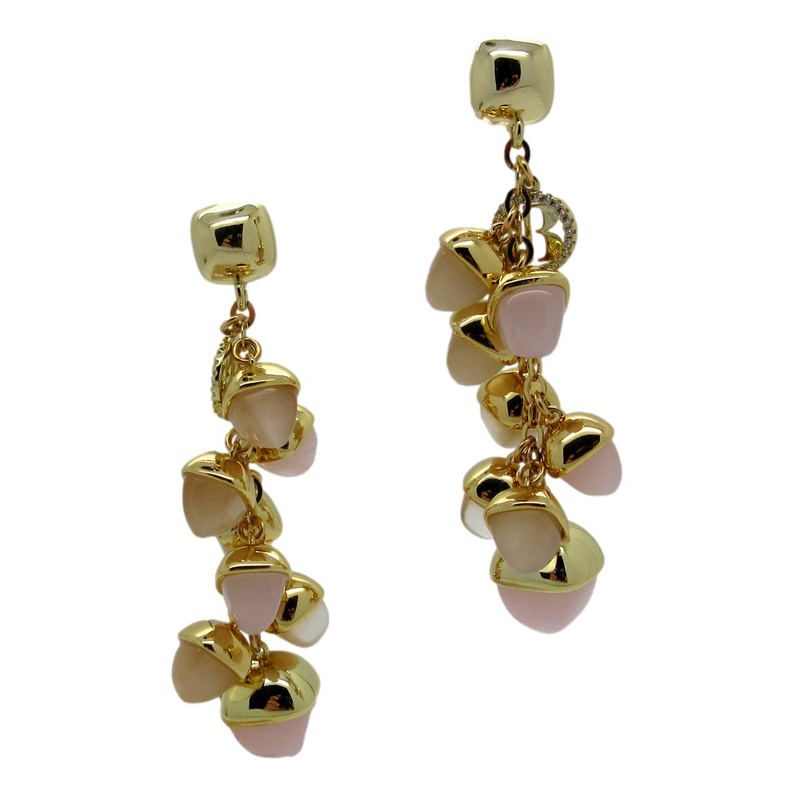 <i>Long Cluster Earrings</i><br>Made in Italy<br>