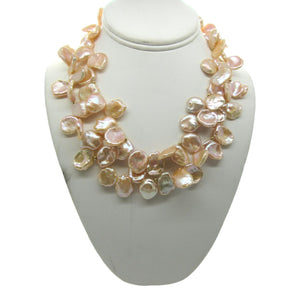 <i>Apricot Keshi Pearl Necklace</i><br>by Marti Rosenburgh<br>