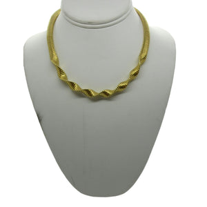 <i>Twisted Gooseneck Necklace</i><br>Made in Italy<br>