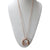 <i>Kissing Circle Pendant Necklace</i><br>Made in Italy<br>