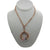 <i>Kissing Circle Pendant Necklace</i><br>Made in Italy<br>