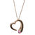 <i>Pink Kissing Heart Necklace</i><br>Made in Italy<br>
