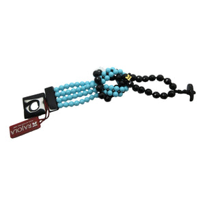 <i>Turquoise & Onyx Bracelet</i><br>Made in Italy<br>