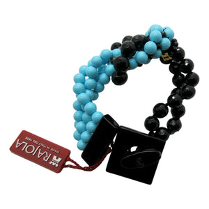 <i>Turquoise & Onyx Bracelet</i><br>Made in Italy<br>
