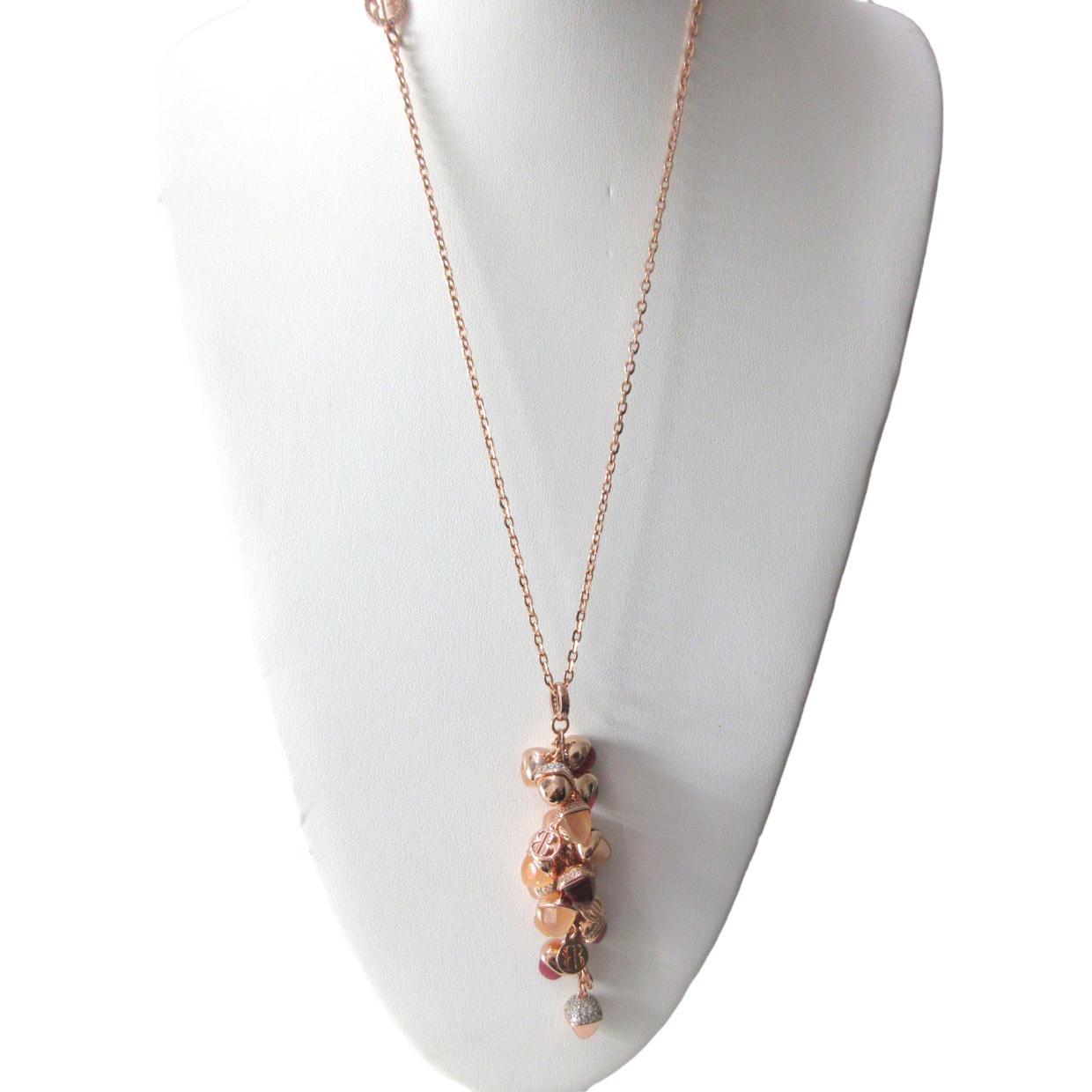 <i>Acorn Cluster Necklace</i><br>Made in Italy<br>