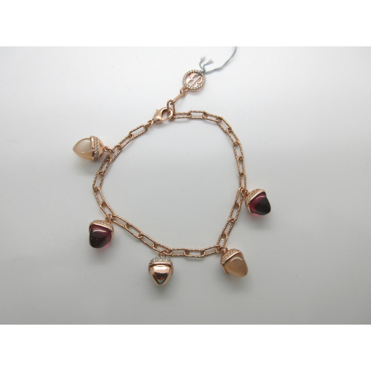 <i> 5 Stone Rose Gold Acorn Bracelet</i><br>Made in Italy<br>