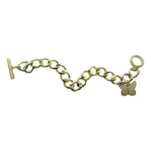 <i>Chunky Toggle Bracelet with Butterfly Charm</i>