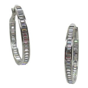 <i>Bagette Inside-Outside Hoop Earrings</i>