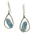 <i>Sterling Silver and Larimar Earrings</i>