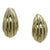 <i>Fluted Puffed Earrings</i><br>Made in Italy<br>