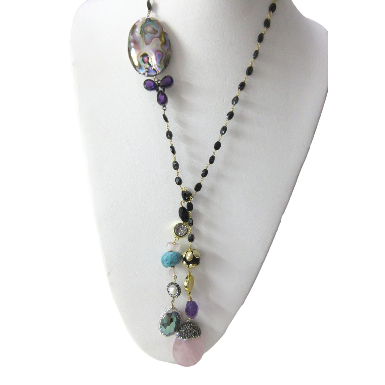 <i>Colorful Black Spinel Necklace</i>