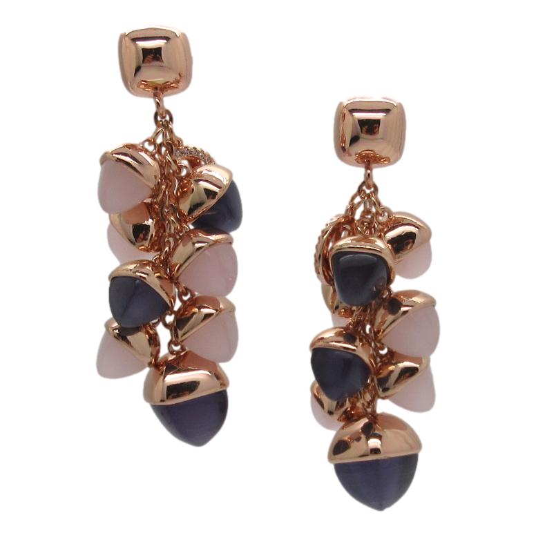 <i>Acorn Cluster Earrings</i><br>Made in Italy<br>