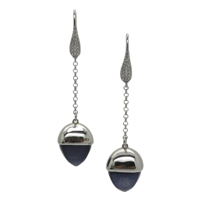 <i>Large Acorn Drop Earrings</i><br>Made in Italy<br>