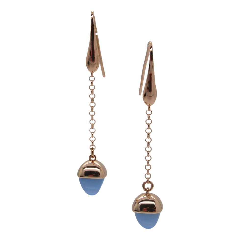 <i>Acorn Drop Earrings</i><br>Made in Italy<br>
