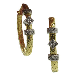 <i>Touch of Bling Hoop Earrings</i><br>Made in Italy<br>