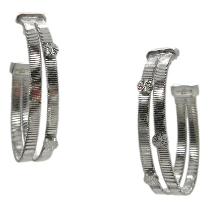 <i>Double Ridged Hoop Earrings</i>