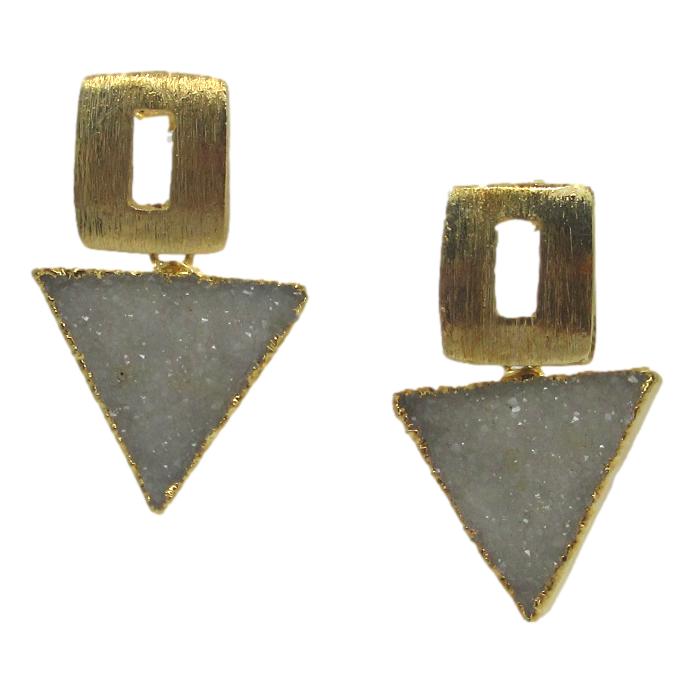 <i>Druzy Drop Earrings</i>