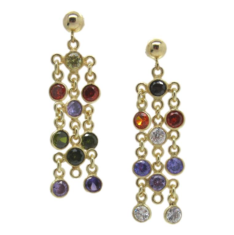 <i>Colored Raindrop Earrings</i>