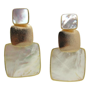 <i>Triple Square Drop Earrings</i>