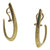 <i>Curved Hoop Earrings</i><br>Made in Italy<br>