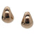 <i> Rose Gold Puffed Teardrop Earrings</i><br>Made in Italy<br>