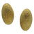 <i>Oval Gold Dust Earrings</i><br>Made in Italy<br>