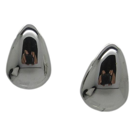 <i>Puffed Teardrop Shape Earrings</i><br>Made in Italy<br>