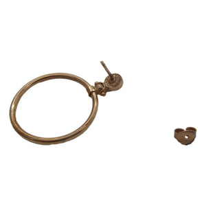 <i>Rose Gold Circle Earrings</i><br>Made in Italy<br>