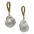 <i>Open Teardrop with Drop Pearl Earrings</i>