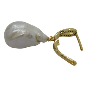 <i>Open Teardrop with Drop Pearl Earrings</i>