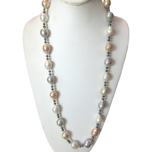 <i>Stunning Multi-Color Baroque Pearl Necklace</i>