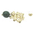 <i>Flower Cluster with Green Drop Earrings</i>