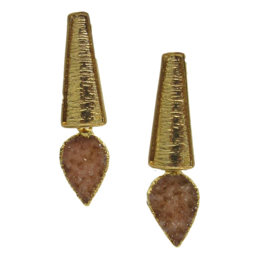 <i>Druzy Drop Earrings</i>