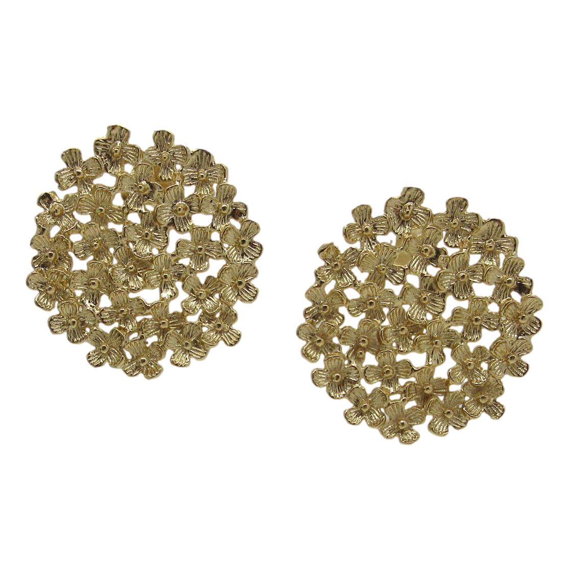 <i>Flower Disc Earrings</i>