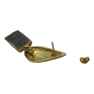 <i>Geometric Druzy Drop Earrings</i>