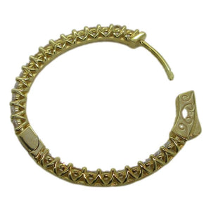 <i>CZ Inside/Outside Hoop Earrings</i>