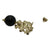 <i>Flower Earrings with Onyx Drop</i>