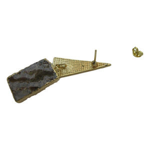 <i>Geometric Druzy Drop Earrings</i>