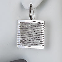 <i>Popular Large Square Earrings</i> <br> 2 color options<br>Made in Italy