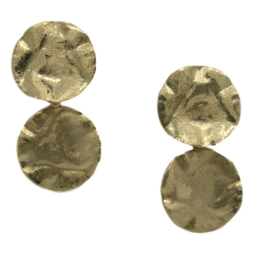 <i>Hammered Circle Earrings</i>