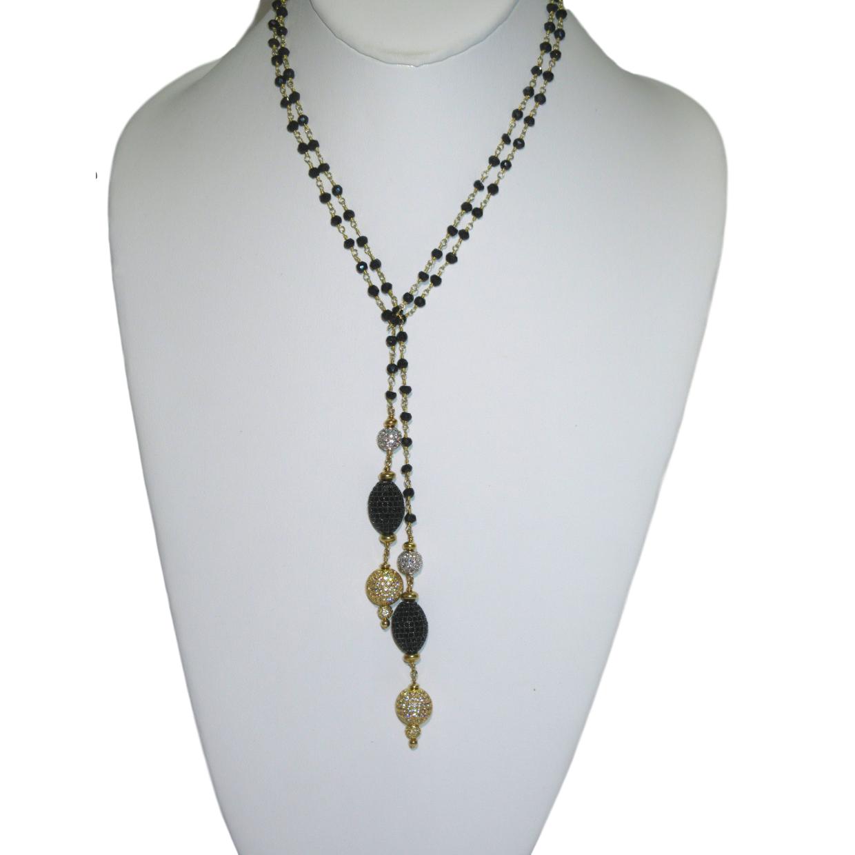 <i>Black & White Lariat</i> <br>by Marti Rosenburgh<br>