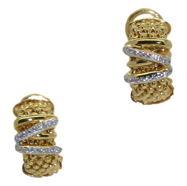 <i>Classic Woven Earrings</i><br>available in 2 colors<br>Made in Italy