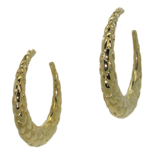 <i>Patterned Hoop Earrings</i><br>Made in Italy
