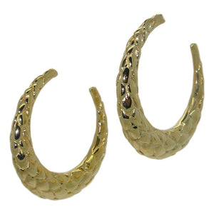 <i>Patterned Hoop Earrings</i><br>Made in Italy